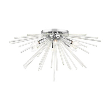 Utopia 6 Light 25.75 Inch Wide Flush Mount by Livex - 41251