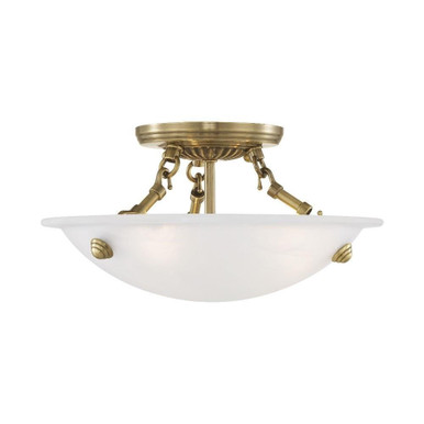 Oasis 3 Light 12 Inch Wide Flush Mount by Livex - 4272