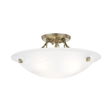 Oasis 3 Light 16 Inch Wide Flush Mount by Livex - 4273
