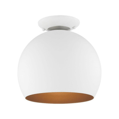 Piedmont 1 Light 10 Inch Wide Semi Flush Mount by Livex - 43390-1