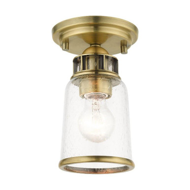 Lawrenceville 1 Light 5.13 Inch Wide Flush Mount by Livex - 45501