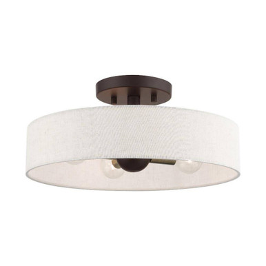 Venlo Four Light 14 Inch Wide Semi Flush Mount by Livex - 46037