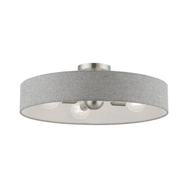 Elmhurst 4 Light 22 Inch Wide Semi Flush Mount by Livex - 46148
