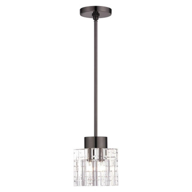 Rotterdam 1 Light 5 Inch Wide Semi Flush Mount by Livex - 46181-46