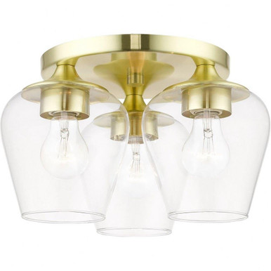 Willow 3 Light 13 Inch Wide Flush Mount by Livex - 46723