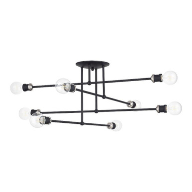 Delacroix 8 Light 35 Inch Wide Semi Flush Mount by Livex - 47179