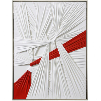 Applied & Tied 30 Inch Canvas Wall Art by Stylecraft - WI34288DS