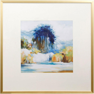 Reflection II 39.4 Inch Watercolor Printed Paper Wall Art by Stylecraft - WI34144DS