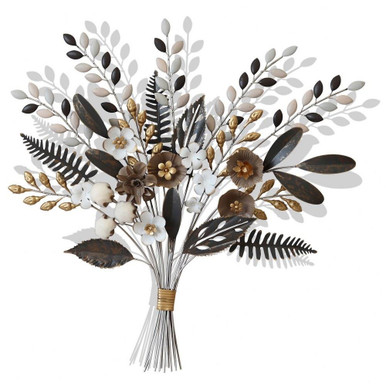 Lilian 27 Inch Arrangement MetalFlower Bouquet Wall Sculpture by Stylecraft - WI42912DS