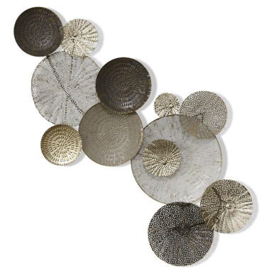 Lazer Cut Lillies 35.75 Inch Metal Wall Art by Stylecraft - WI42824DS
