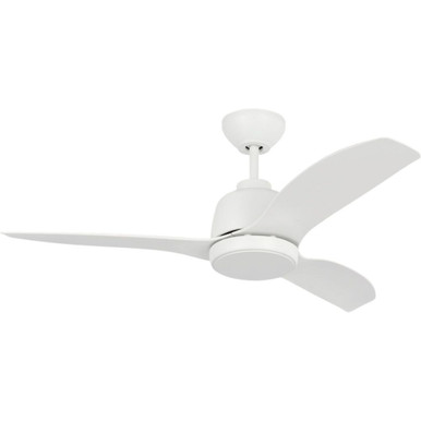 Avila Coastal 3 Blade Ceiling Fan with Light Kit 44 Inches Wide by VC Fan - 3AVLCR44
