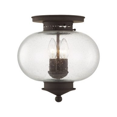 Harbor 3 Light 11 Inch Wide Flush Mount by Livex - 5037