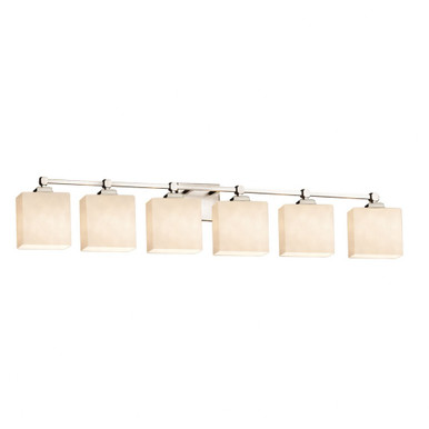 Clouds Tetra 6 Light Vanity Light 50.5 Inch Wide by Justice Design - CLD-8426-55