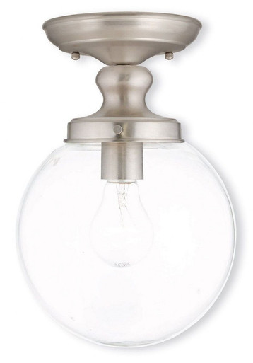 Sheffield 1 Light 8 Inch Wide Flush Mount by Livex - 50901