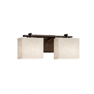 Clouds Era 2 Light Vanity Light 15.5 Inch Wide by Justice Design - CLD-8442-55