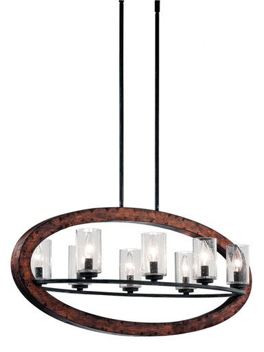 Grand Bank 8 Light Small Oval Chandelier by Kichler - 43191