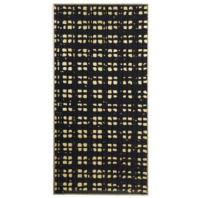 Taro 23.75 Inch 1 Piece Textured Foil Wall Art by Harp and Finial - HFW12117DS