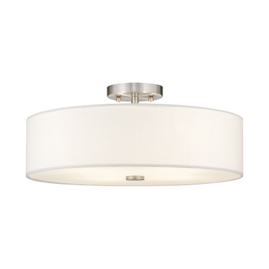 Meridian 4 Light 18 Inch Wide Semi Flush Mount by Livex 51055-91 - 51055-91