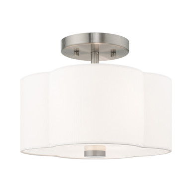 Chelsea 2 Light 11 Inch Wide Flush Mount by Livex - 52151-91