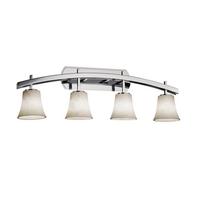 Clouds Archway 4 Light Vanity Light 35.5 Inch Wide by Justice Design - CLD-8594-20