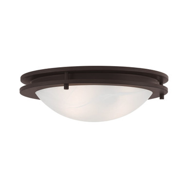 Ariel 2 Light 13 Inch Wide Flush Mount by Livex - 7058
