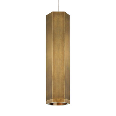 Sean Lavin 1 LED Monopoint Pendant 12.5 Inch Tall by Visual Comfort Modern - MP-700-BLK-12