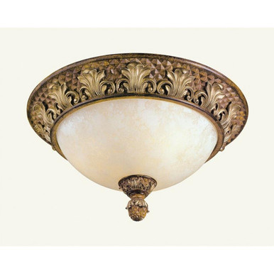 Savannah 2 Light 13.5 Inch Wide Flush Mount by Livex - 8457-57