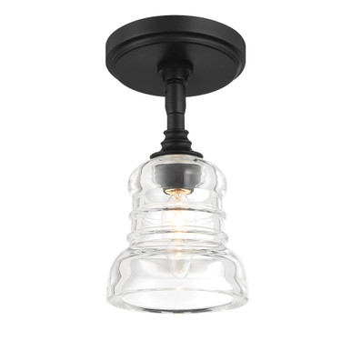 Gregory 1 Light Semi Flush Mount 9.5 Inch Tall X 5 Inch Wide by Crystorama - GRG-1040_CEILING