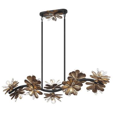 Giselle 10 Light Crystal Linear Chandelier by Savoy House - 1-1963-10-18