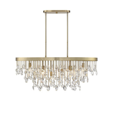 Livorno 8 Light Small Linear Chandelier by Savoy House - 1-1847-8-127