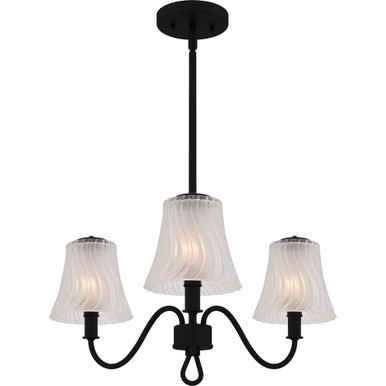 McKinney 3 Light Chandelier 10.75 Inch Tall and 21.75 Inch Wide by Quoizel - MCK5022