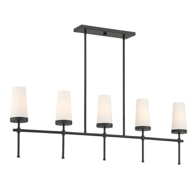 Haynes 5 Light Modern Linear Chandelier by Savoy House - 1-2803-5