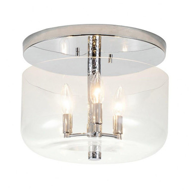 Rampart 3 Light 13 Inch Wide Flush Mount by Lucas and McKearn - FM80122PC-13