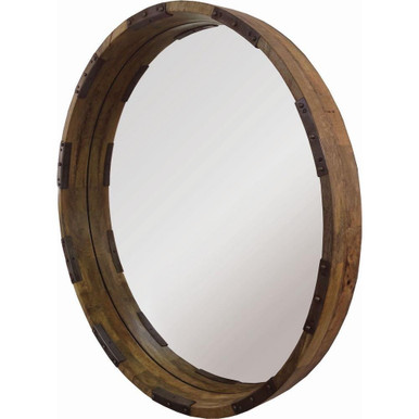 Industria 30 Inch Round Medium Mirror by Renwil - MT1462