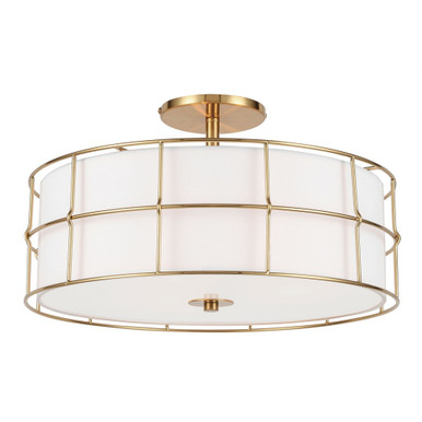 Alcala 3 Light 16 Inch Wide Flush Mount by Dainolite - ALC-163SF