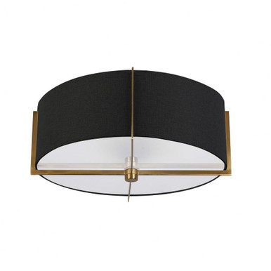 Preston 3 Light 15 Inch Wide Semi Flush Mount by Dainolite - PST-153SF