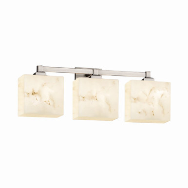Lumenaria Regency 3 Light Rectangle Vanity Light by Justice Design - FAL-8433-55