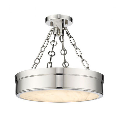 Anders 30W 1 LED 15 Inch Wide Semi Flush Mount by Z-Lite - 1944SF15