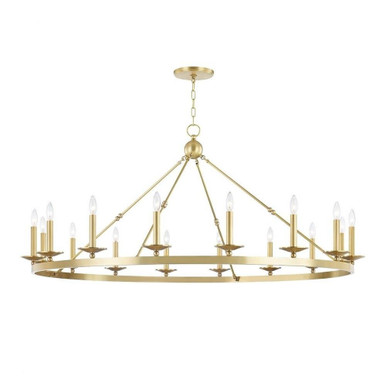 Allendale 16 Light 58 Inch Wide Flush Mount by Hudson Valley - 3216