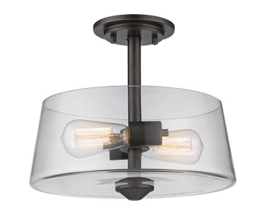 Annora 2 Light 12 Inch Wide Semi Flush Mount by Z-Lite - 428SF2