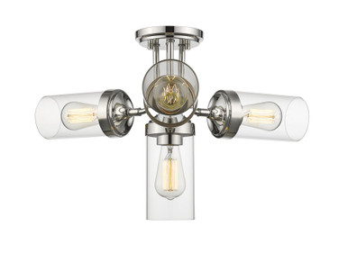 Calliope 4 Light 22.5 Inch Wide Semi Flush Mount by Z-Lite - 617SF