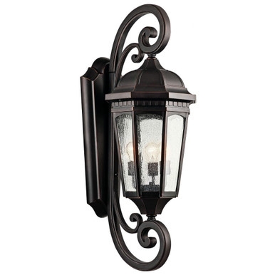 Courtyard 3 Light Outdoor Wall Lantern 40.25 Inch Tall by Kichler - 9060