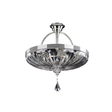 Orecchini 6 Light 20 Inch Wide Semi Flush Mount by Allegri - 028545-017-FR001