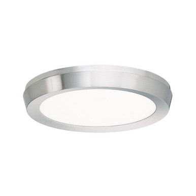 Argo 15W 1 LED 7 Inch Wide White Glass Flush Mount by Modern Forms - FM-4207-BN