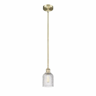 Bridal Veil 1 Light Mini Pendant 8.5 Inch Tall by Innovations - 616-1S-G559-5