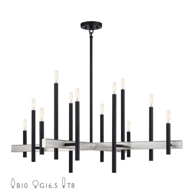 Denmark 12 Light Oversized Foyer Chandelier by Livex - 49349