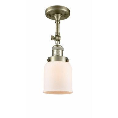 Bell 1 Light 5 Inch Wide Semi Flush Mount by Innovations - 201F-G5