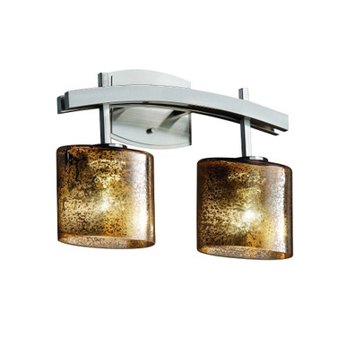 Fusion Archway 2 Light Mror Glass Vanity Light by Justice Design - FSN-8592-30-MROR