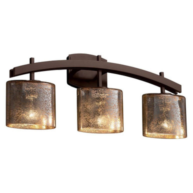 Fusion Archway 3 Light Mror Glass Vanity Light by Justice Design - FSN-8593-30-MROR