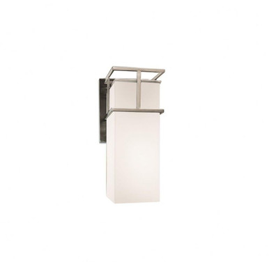 Fusion Structure 1 Light Opal Small Outdoor Wall Mount by Justice Design - FSN-8643W-OPAL